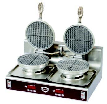 Wells WB2 double Waffle Maker, 120 volt or 208/240 volt models available Commercial Waffle Irons from Wells